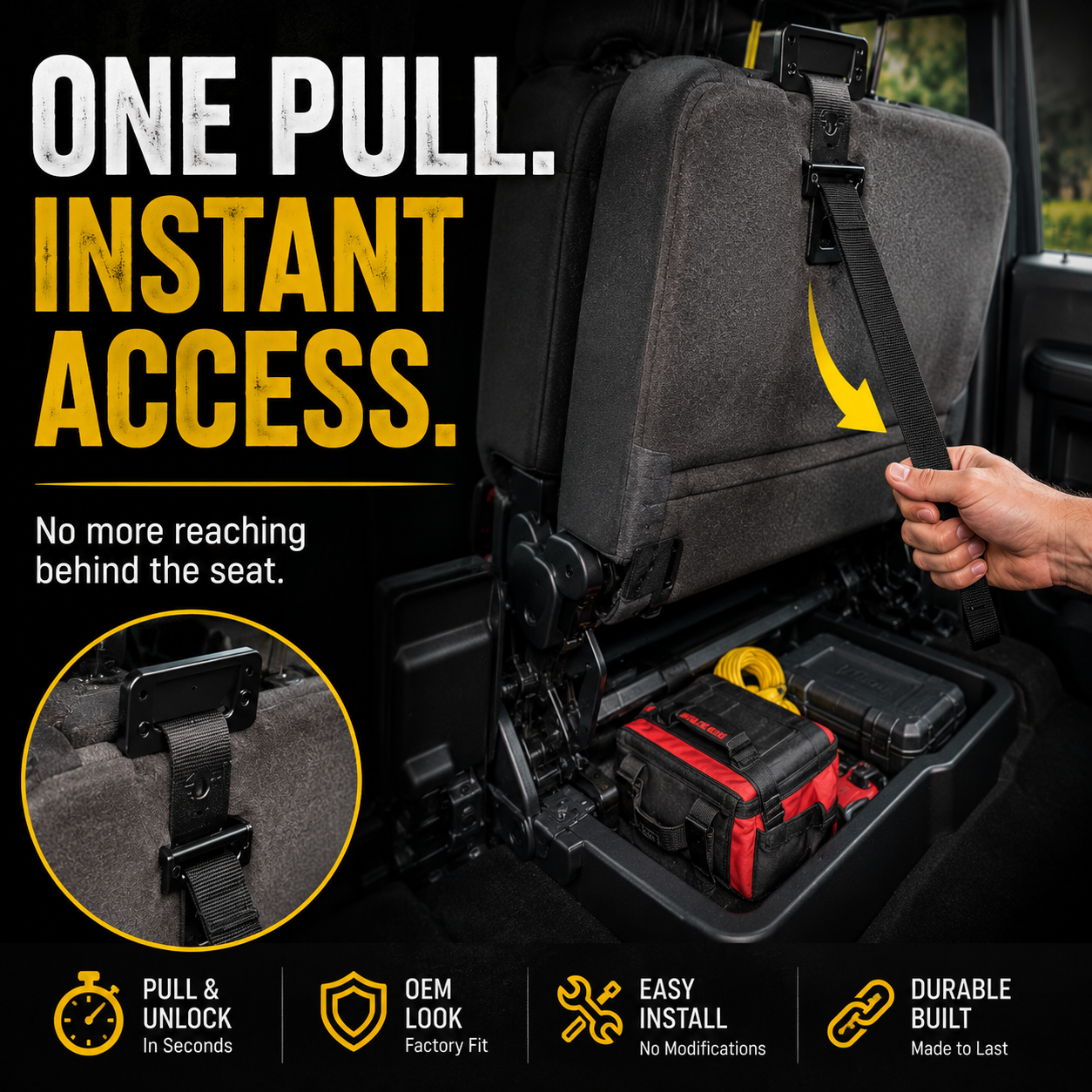 Ford F-150 F-250 F-350 2009~2022 Seat Latch Release