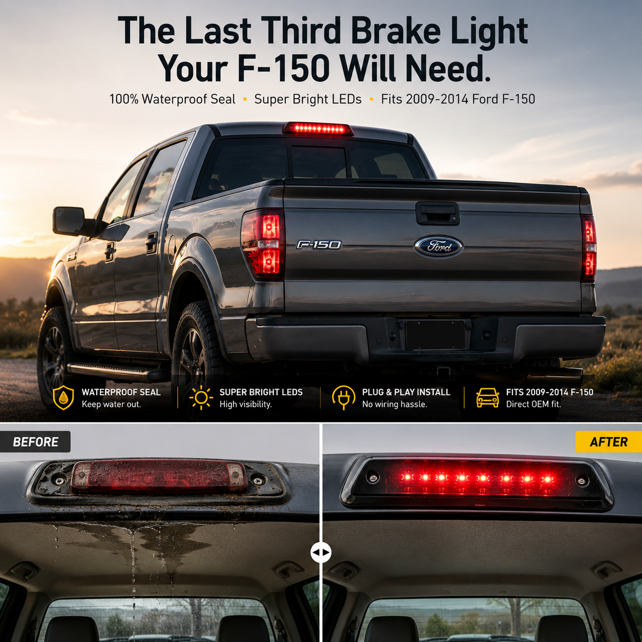 Ford F-150 2009-2014 Brake Light Waterproof