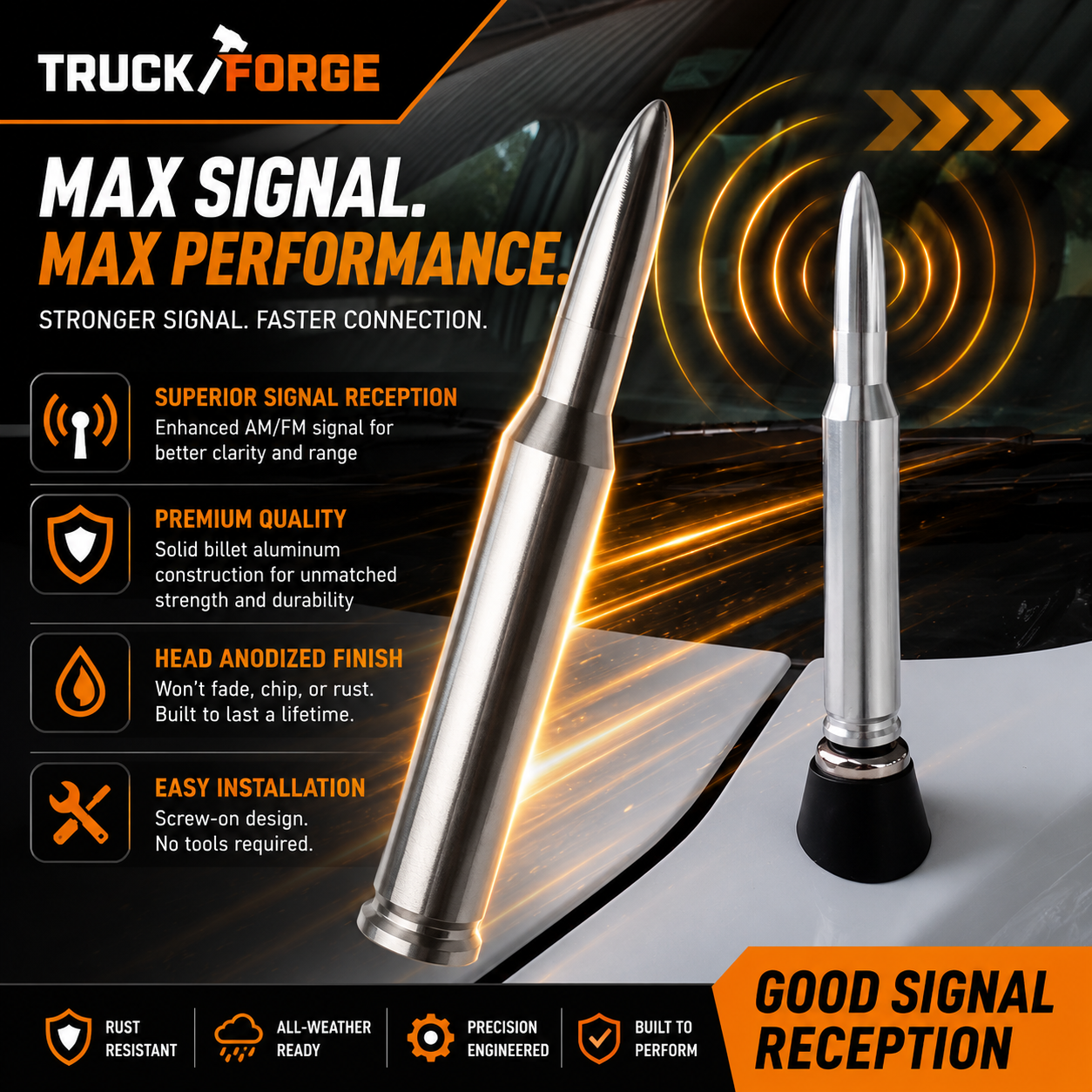 Truck Antenna Style Upgrade
