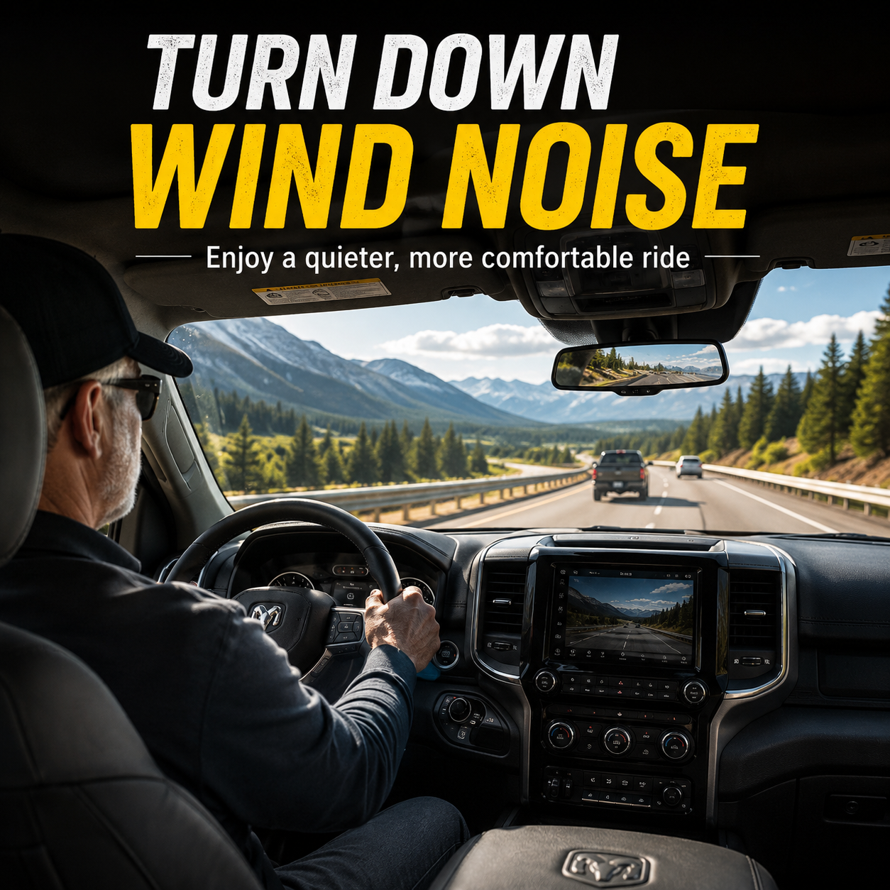 TruckForge QuietRide™ Wind Barrier 52 Ft