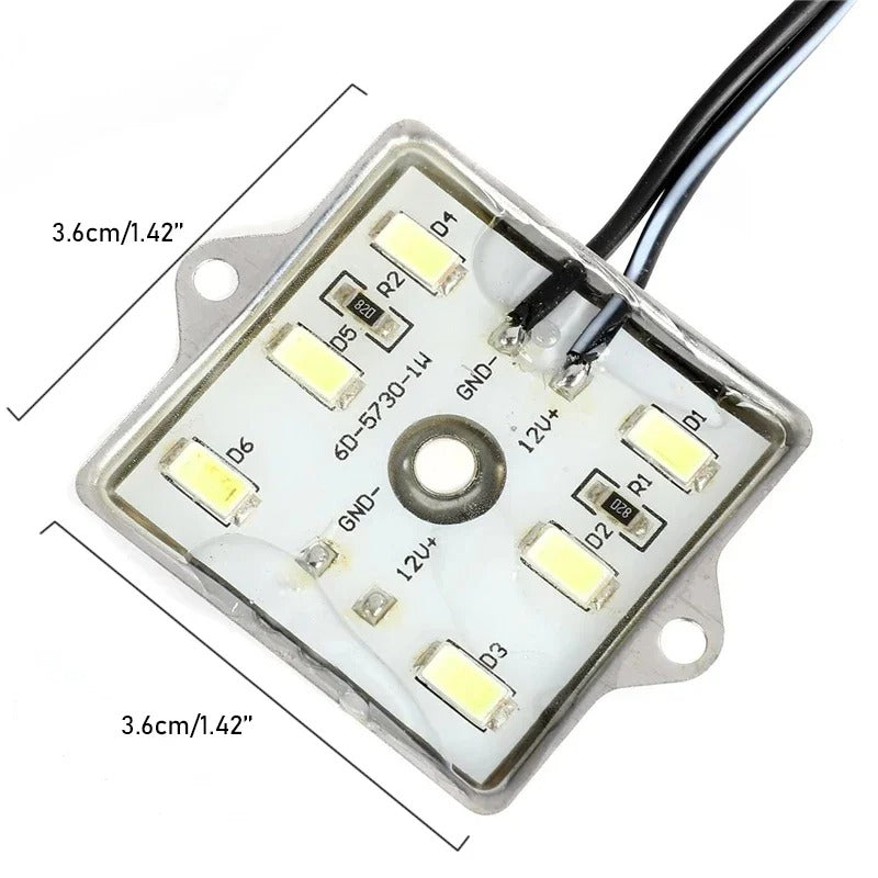 8Pcs Car LED Lights 6000K Truck Bed Lighting